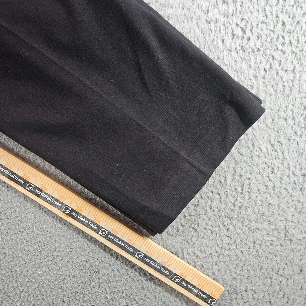 Savane Ultimate Performance Chino Mens 34x32 Black Flat Front Stretch Pants‎ NEW